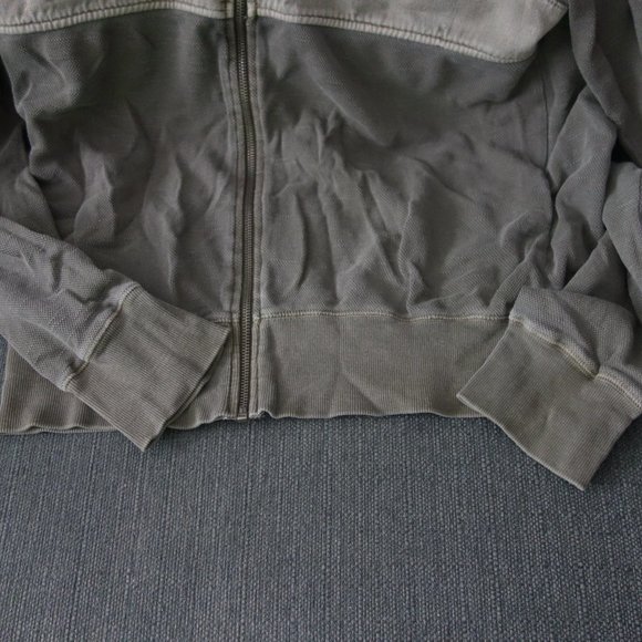 Diesel 55DSL U55 Deep Silent Lethal Kaki Zip Up Hoodie Made in India Size S - Picture 2 of 16